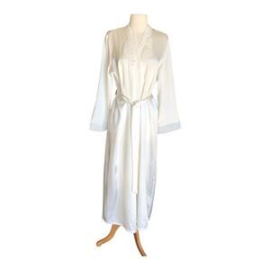 Vintage 1990's Cato Unique Polyester Long Sleeve Sexy Boudoir Robe Medium